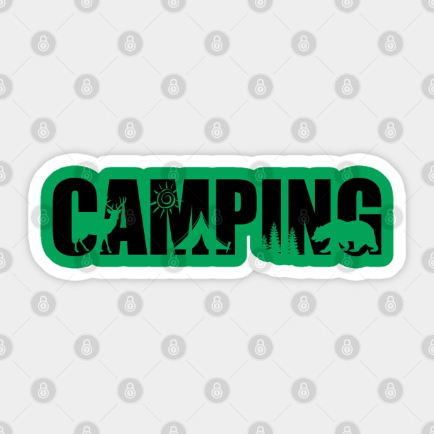 Camping Sticker by defytees